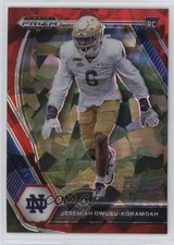2021 Panini Prizm Draft Picks Red Ice Prizm Jeremiah Owusu-Koramoah #147 11pj