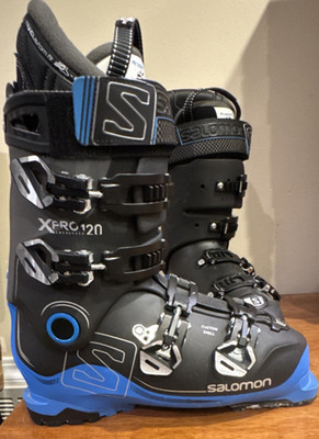 Salomon X PRO 120 Custom Shell Men's Ski Boots Black Blue 28/28.5 326mm