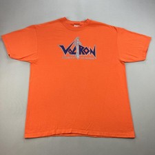 Vintage Voltron T-Shirt Mens XL Orange Defender Of Universe Cartoon Anime 90s