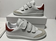 Isabel Marant Beth Triple-Strap Leather Sneakers Yellow Heel — listing 6