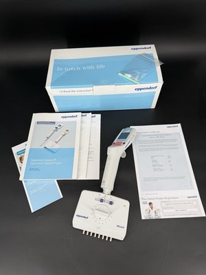 Eppendorf Xplorer plus Move It 8-Channel Adjustable Pipette 1 20 µL w/ Box