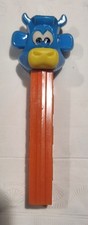 Early 1970s Blue Cow Pez Dispenser No Feet Made In Austria Vintage