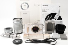  MINT / 209 Shots Olympus PEN E-PL8 Digital Camera w/EZ 14-42mm 40-150mm Lens