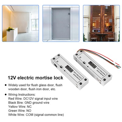 DC12V Electric Door Lock Mortise Surface Installation For Security Acces CB