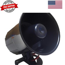 Wired Alarm Siren Horn 15w Dc 6 To 12v Security Siren With Bracket For Home S... Wired Alarm Siren Horn 15w Dc 6 To 12v Security Siren With Bracket For Home S...