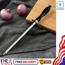 Diamond Knife Sharpener Steel Honing Rod Oval...