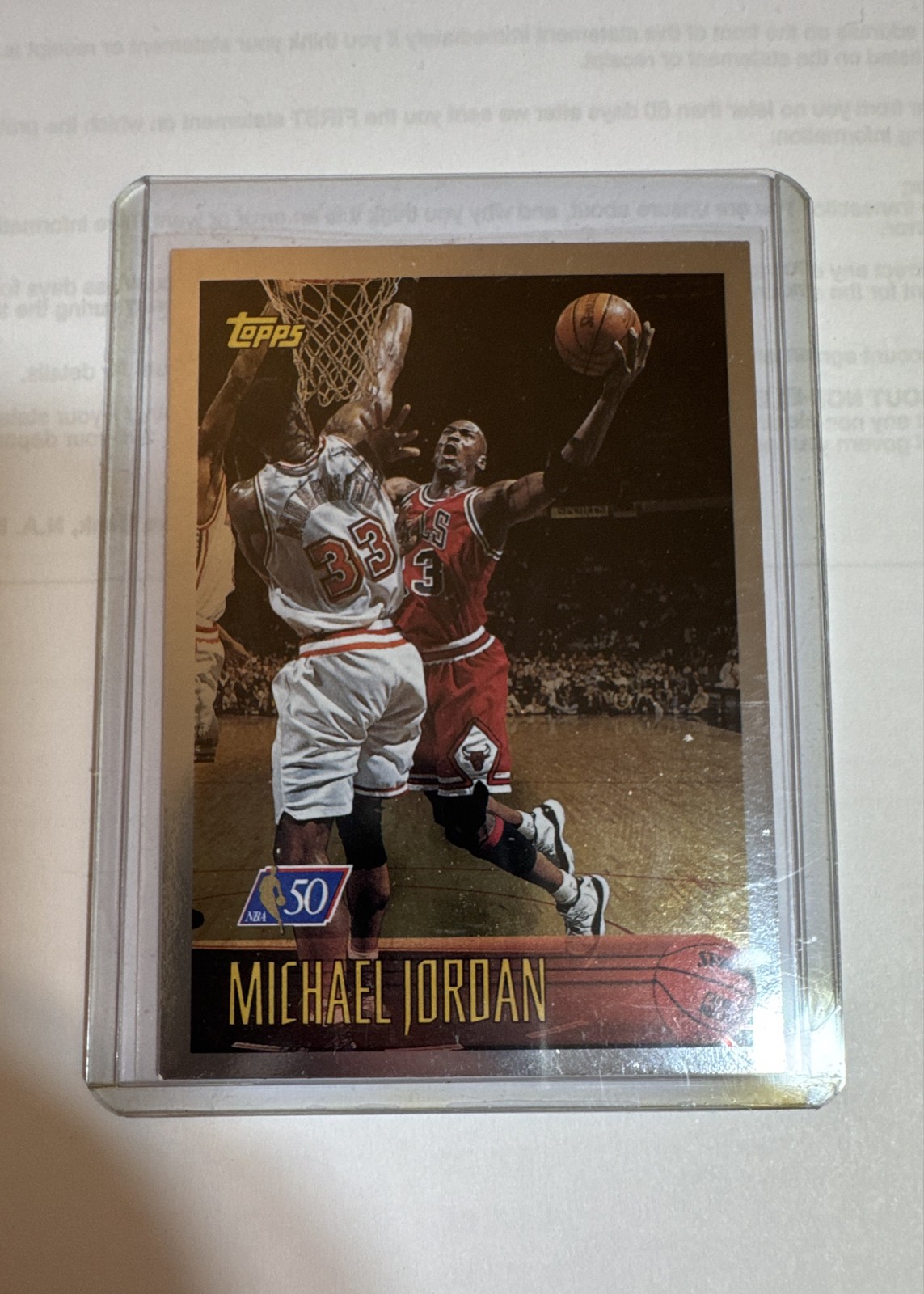 1996-97 Topps - Michael Jordan #139 Foil Nba 50