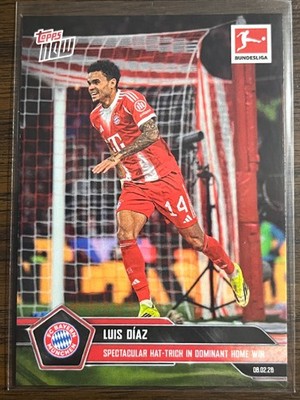 2025-26 Bundesliga Topps NOW #120 Luis DIaz FC Bayern Munchen Munich
