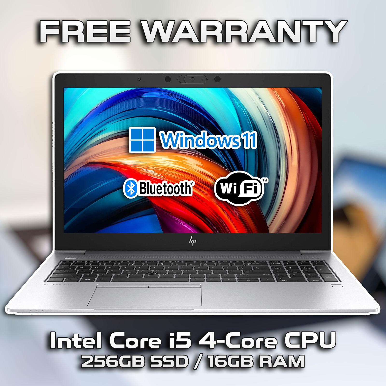 HP EliteBook 850 G6 15.6" Windows 11 Laptop (Intel Core i5 / 256GB / 16GB RAM)