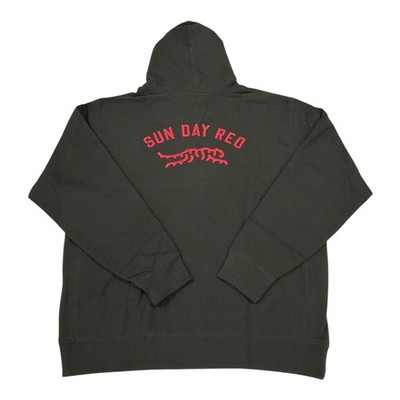Tiger Woods Sun Day Red Pioneer Hoodie Men s XXL Black 450g Fleece NWT