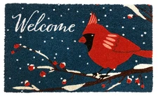 Briarwood Lane Cardinal Winter Natural Fiber Coir Doormat