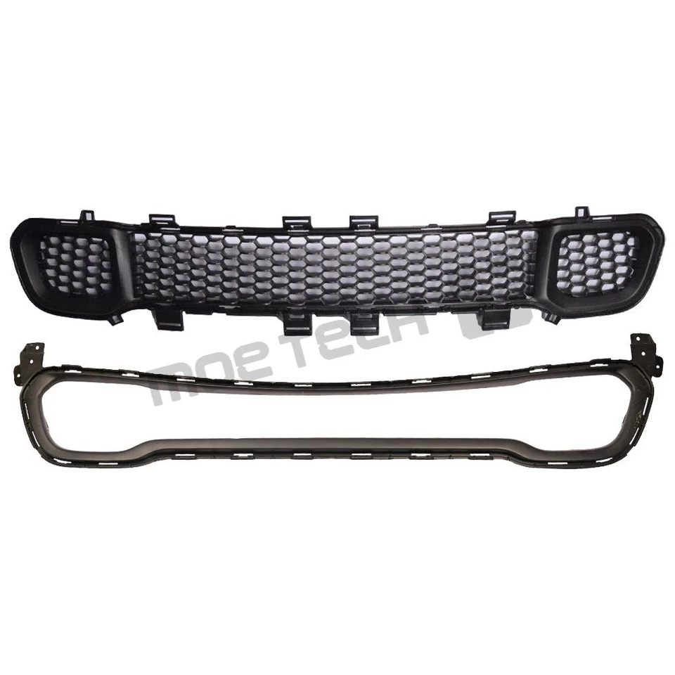 FOR Jeep Cherokee 2014-2018 New Front Lower Bumper Cover Grille+Trim Surround Foto 2 de 4