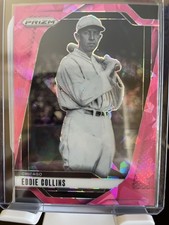 2025 Panini Prizm Eddie Collins #93 Pink Ice Prizm 