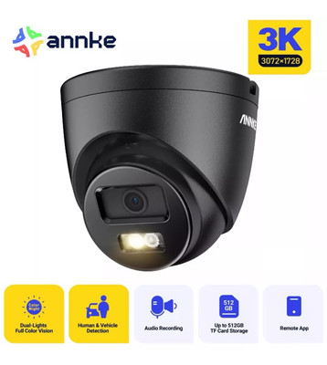 ANNKE 3K Color POE Überwachungskamera IP 5MP Audio In für NVR CCTV System Outdoor.