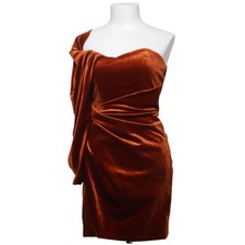 ASOS Design, Kleid, Größe: 34, Braun, Elasthan/Polyester, Einfarbig, Samt #3Eo