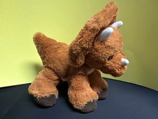 Aurora Brown Triceratops Dinosaur Plush Stuffed Animal 10" Sue Tag