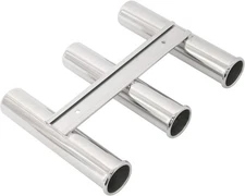 3 Tube Boat Fishing Rod Holder 316 Stainless Steel Wall Side Mounted Rod Rack