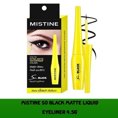 Mistine So Black Matte Liquid Eyeliner Matte Waterproof and Long Lasting 4.5g