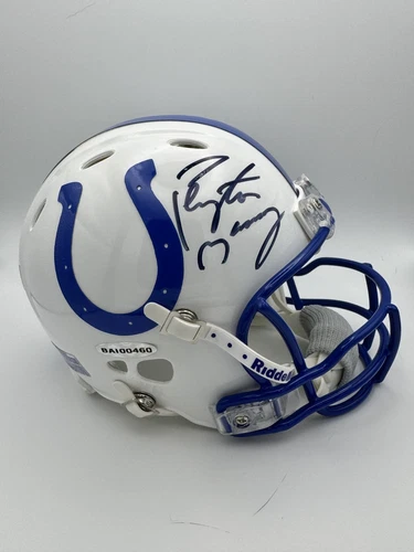Peyton Manning Signed Indianapolis Colts Revo LE Mini Football Helmet Upper Deck