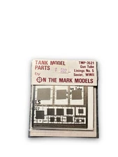 On The Mark Models Photo Etch Gun Tube Linings No. 5 Soviet WWII #TMP-3521 NOS