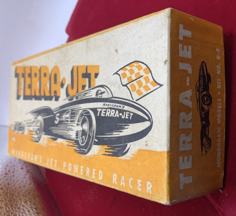 VINTAGE TERRA JET MONOGRAM'S JET POWERED RACER 1947 TOY CAR BOX | eBay