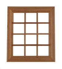 5 x Hobbies 12 Pane Wooden Dolls House Window T11/W