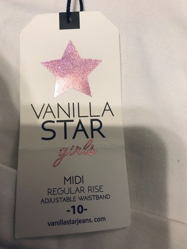 NWT girl’s size 10 White Vanilla Star midi reg rise shorts - Picture 4 of 12