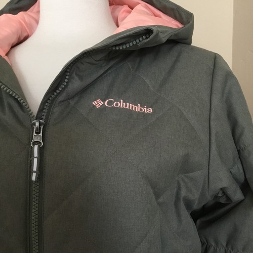 Columbia Girls Omni-Tech Jacket Waterproof Breathable Olive Green Size XL 18-20 - Picture 2 of 11