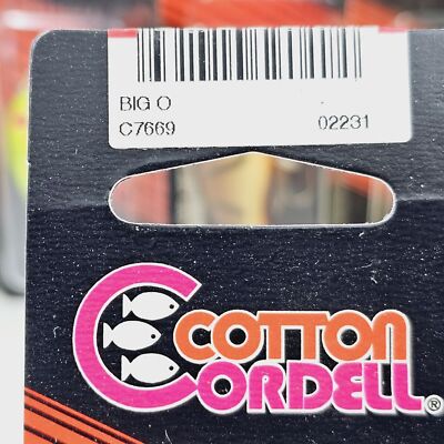 Leurre à manivelle vintage Cotton Cordell Big-O 8000 tout laiton Leurre à manivelle vintage Cotton Cordell Big-O 8000 tout laiton