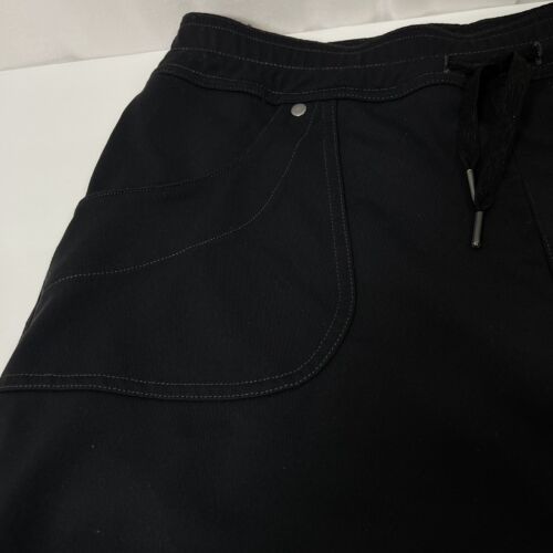 Kuhl Mova Skort Small Black With Gray Liner Elastic & Drawstring Waist Pockets - 第 3/7 張圖片