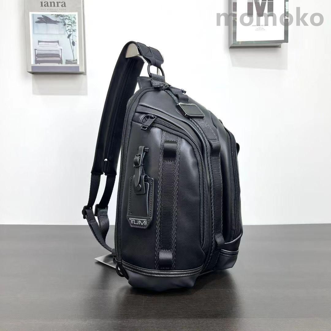 NEW TUMI 932743 Black Knight Sling Body Bag compact Backpack NEW TUMI 932743 Black Knight Sling Body Bag compact Backpack