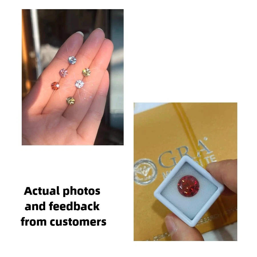 Wholesale 5-9mm VVS1 Round Brilliant Loose Moissanite Stone Excellent Cut W.GRA - Image 3 of 4