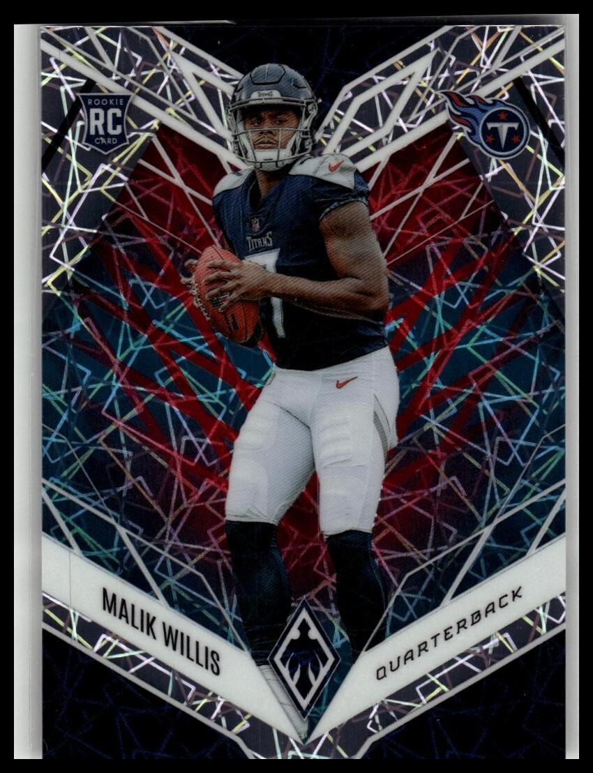 2022 Panini Phoenix Malik Willis Fire and Ice Lazer #/50 Rookie #103