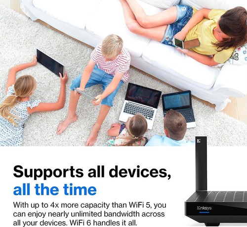 Linksys Hydra Pro 6 MR5500-KE AX5400 Mesh Dual-Band Wi-Fi 6 Broadband Router - Picture 4 of 11