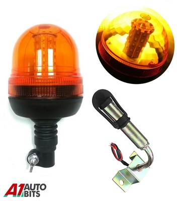 LED rotante lampeggiante Amber beacon flessibile DIN Pole Mount TRATTORE LUCE di avvertimento