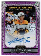 21/22 2021 O-PEE-CHEE PLATINUM PHILIP TOMASINO R-PT ROOKIE AUTOS VIOLET PIXELS