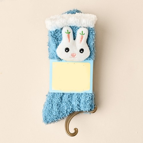 Damen kuschelige flauschige Winter weiche warme rutschfeste Crew-Hüttenschuhe-Koralle-Samtsocke - Bild 24 von 27