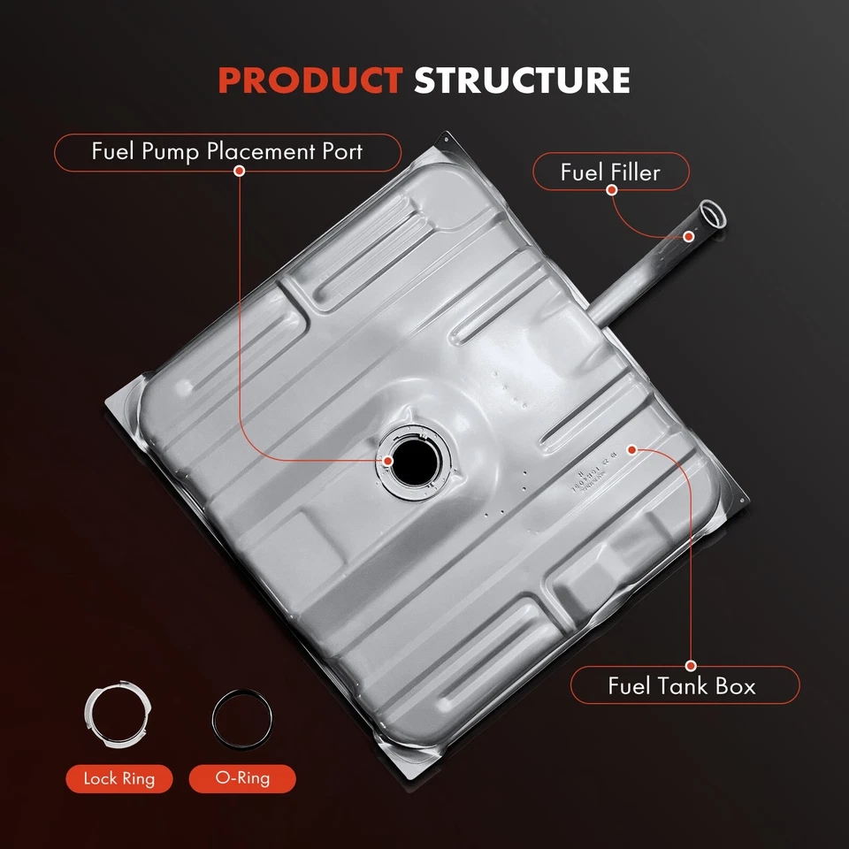 Galvanized Steel 26Gallon Fuel Tank for Buick Electra 1975-1976 V8 7.5L 1247210 - Image 2 of 4