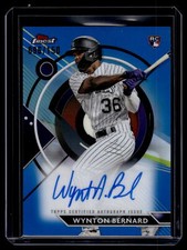 Wynton Bernard 2023 Topps Finest Blue Refractor Auto Card /150 #FA-WBE