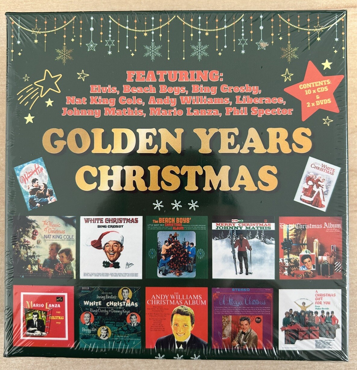Christmas 10xCD + 2xDVD Box set inc Elvis, Bing Crosby, Its a Wonderful Life