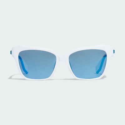 Adidas OR0038 21X Matte White Plastic Sunglasses Frame Mirrored Lenses 55-16-140