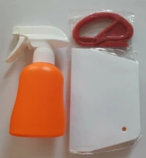 Window Film Application Tool Kit Vinyl Complete Set - Spray Bottle Scraper 3 pcs