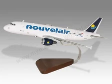 Airbus A320 Nouvelair Desk Wood Airplane New Model Large Scale 1/100