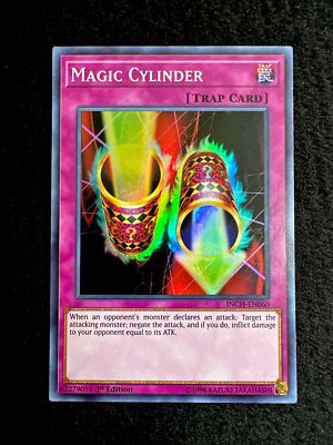 🔥 YUGIOH • MAGIC CYLINDER • SUPER RARE • INCH-EN060 • 1st EDITION