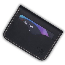 Genuine Handmade Full Grain Pure Leather Bifold Wallet for Men, Slim and Natural