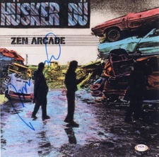 Bob Mould Signed Husker Du Zen Arcade 12x12 Album Cover Photo PSA Hologram B