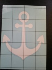 Anchor Vinyl Decal - Nautical Boat Naval Ocean Sea Car Truck Window Bumper