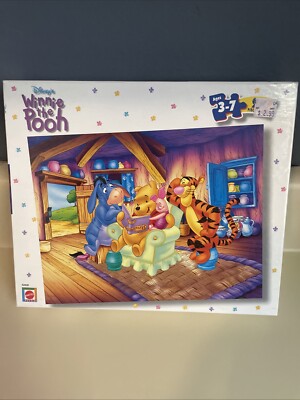 1998 Mattel Winnie the Pooh Jigsaw Puzzle 24 pieces Tigger Piglet Ages ...