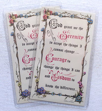 SERENITY PRAYER    Verse Card    PACK OF TWO