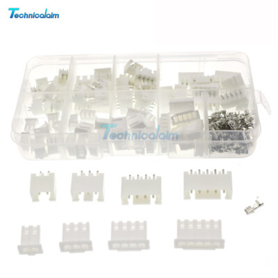 230pcs 2.54mm Pitch JST Connector Header Terminal Kit Set 2p 3p 4p 5p Pins